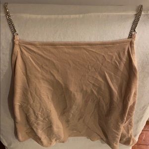 Rhinestone studded spaghetti strap top